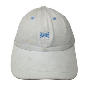 Fraternity Collection Slideback Hat White One Size Adjustable Embroidered Cotton